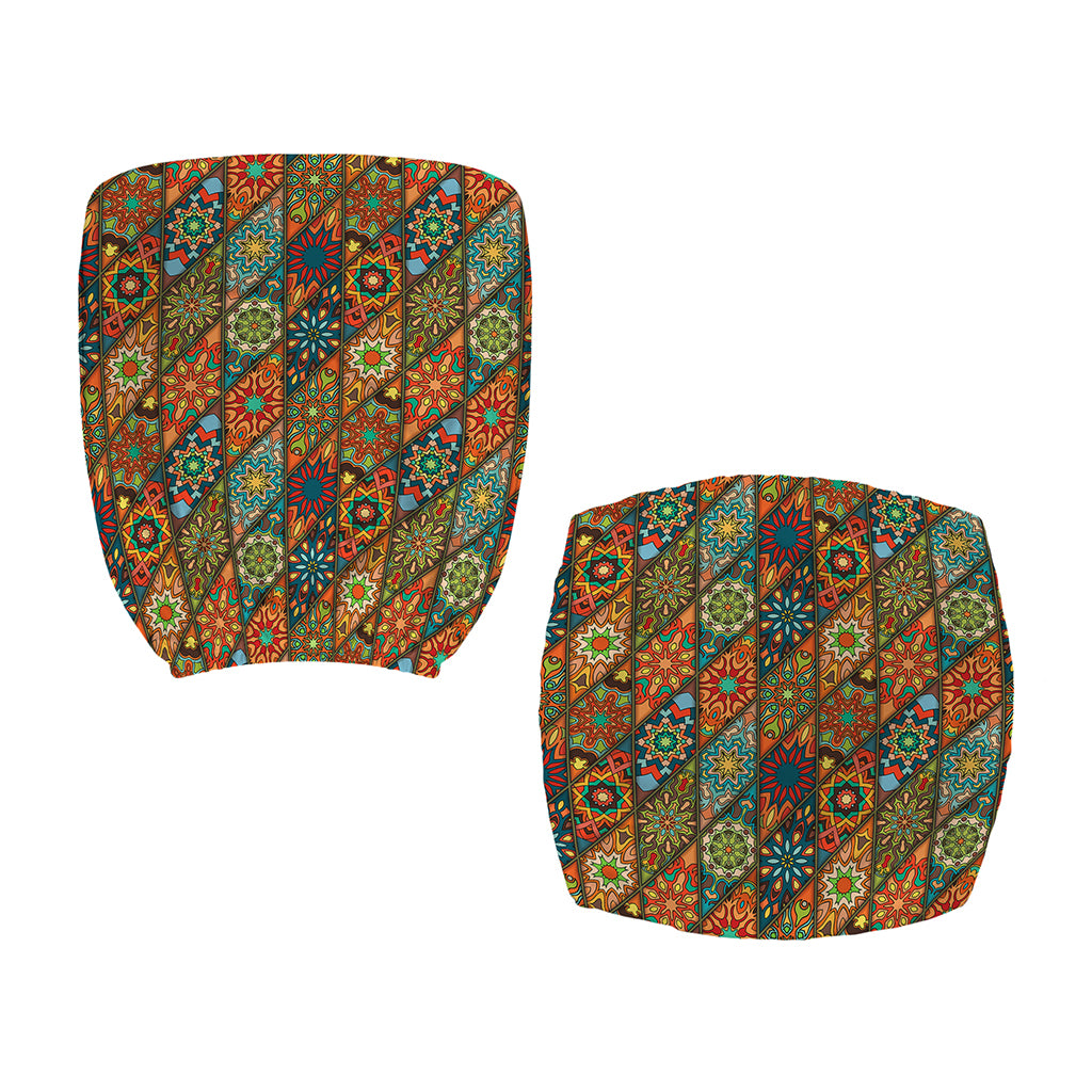 Indian Floral Patchwork Pattern Print Office Chair Cover