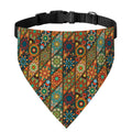 Indian Floral Patchwork Pattern Print Over The Collar Dog Bandana