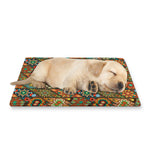 Indian Floral Patchwork Pattern Print Pet Cooling Mat Cover