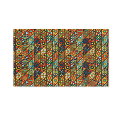 Indian Floral Patchwork Pattern Print Polyester Flag