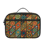Indian Floral Patchwork Pattern Print Portable Lunch Bag
