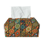 Indian Floral Patchwork Pattern Print Rectangle Tissue Box Cover