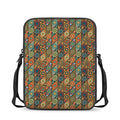 Indian Floral Patchwork Pattern Print Rectangular Crossbody Bag