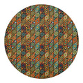 Indian Floral Patchwork Pattern Print Round Blanket