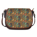 Indian Floral Patchwork Pattern Print Saddle Bag