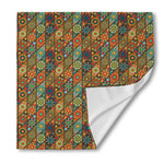 Indian Floral Patchwork Pattern Print Silk Bandana