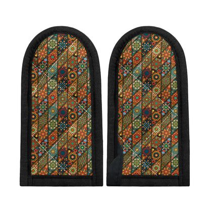 Indian Floral Patchwork Pattern Print Skillet Handle Cover