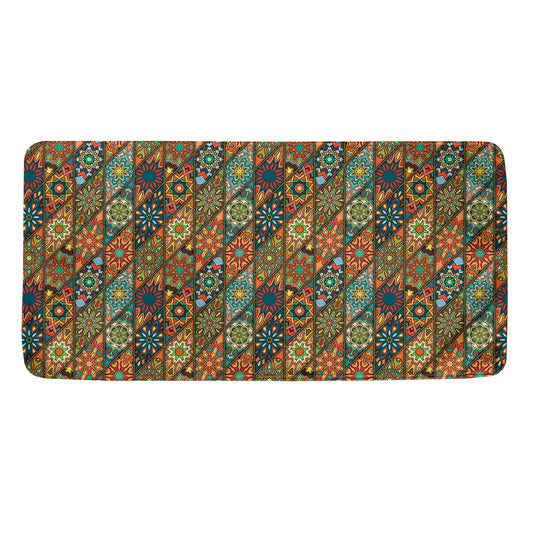 Indian Floral Patchwork Pattern Print Towel