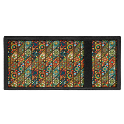 Indian Floral Patchwork Pattern Print Trifold Wallet
