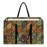 Indian Floral Patchwork Pattern Print Utility Tote Bag