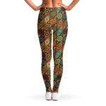 Indian Floral Patchwork Pattern Print Women's Leggings