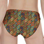 Indian Floral Patchwork Pattern Print Women's Panties