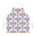 Indian Flower Elephant Pattern Print Adjustable Apron