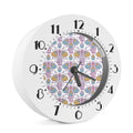 Indian Flower Elephant Pattern Print Alarm Clock
