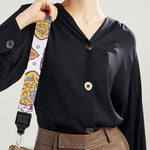 Indian Flower Elephant Pattern Print Bag Strap