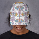 Indian Flower Elephant Pattern Print Baseball Cap