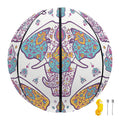 Indian Flower Elephant Pattern Print Basketball