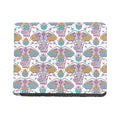 Indian Flower Elephant Pattern Print Bifold Wallet