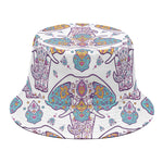 Indian Flower Elephant Pattern Print Bucket Hat