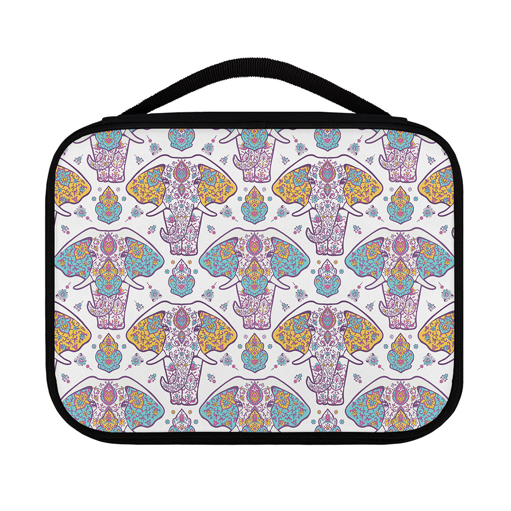 Indian Flower Elephant Pattern Print Classic Bible Case