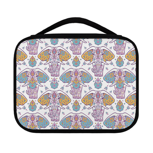 Indian Flower Elephant Pattern Print Classic Bible Case