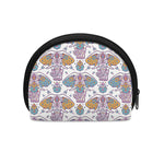 Indian Flower Elephant Pattern Print Coin Purse