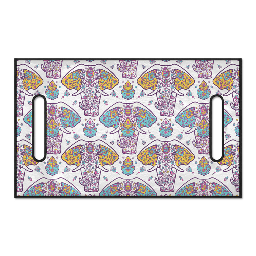 Indian Flower Elephant Pattern Print Golf Cart Seat Cover