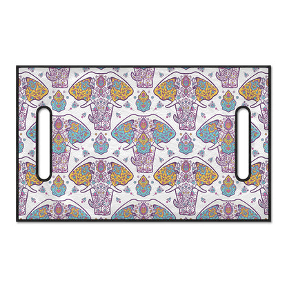 Indian Flower Elephant Pattern Print Golf Cart Seat Cover