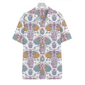 Indian Flower Elephant Pattern Print Hawaiian Shirt
