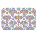 Indian Flower Elephant Pattern Print Indoor Door Mat