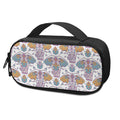 Indian Flower Elephant Pattern Print Portable Cooler Travel Case