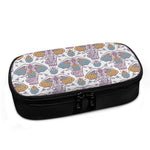 Indian Flower Elephant Pattern Print Insulin Cooler Travel Case
