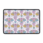 Indian Flower Elephant Pattern Print Kitchen Mat