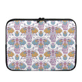 Indian Flower Elephant Pattern Print Laptop Sleeve