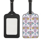 Indian Flower Elephant Pattern Print Luggage Tag