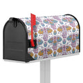 Indian Flower Elephant Pattern Print Mailbox Cover