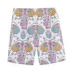 Indian Flower Elephant Pattern Print Men's Sports Shorts