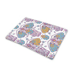 Indian Flower Elephant Pattern Print Pet Cooling Mat Cover