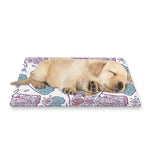Indian Flower Elephant Pattern Print Pet Cooling Mat Cover