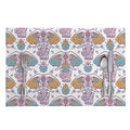 Indian Flower Elephant Pattern Print Placemat