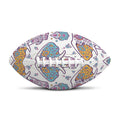 Indian Flower Elephant Pattern Print Rugby Ball