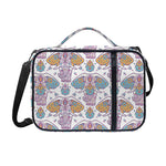 Indian Flower Elephant Pattern Print Shoulder Strap Bible Bag