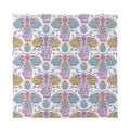Indian Flower Elephant Pattern Print Silk Bandana