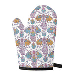 Indian Flower Elephant Pattern Print Single Oven Mitt