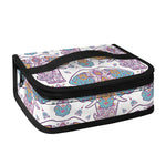 Indian Flower Elephant Pattern Print Small Lunch Bag