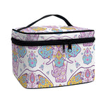 Indian Flower Elephant Pattern Print Travel Makeup Bag