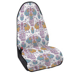 Indian Flower Elephant Pattern Print Waterproof Car Seat Cover