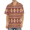 Indian Hamsa Hand Print Aloha Shirt