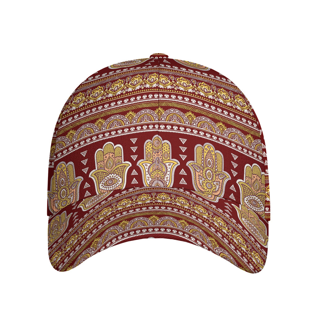 Indian Hamsa Hand Print Baseball Cap