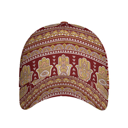 Indian Hamsa Hand Print Baseball Cap